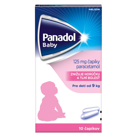 Panadol baby čapiky pre deti od 9 kg 10x125 mg