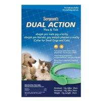 SERGEANT´S Dual Action antiparazitný obojok pre malé psy a mačky 34 cm