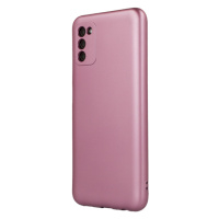 Silikónové puzdro na Samsung Galaxy A22 5G Metallic ružové