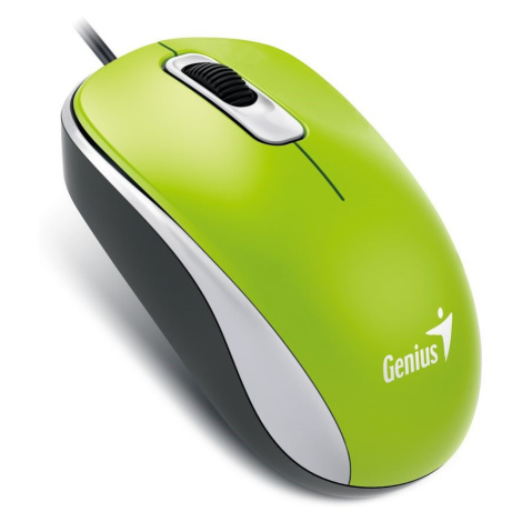 GENIUS myš DX-110, drôtová, 1000 dpi, USB, zelená