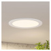 Prios LED vstavané svietidlo Cadance, biele, 24 cm, 10 kusov, stmievateľné