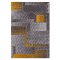 Koberec v okrovožltej a sivej farbe 80x160 cm Meteo – FD