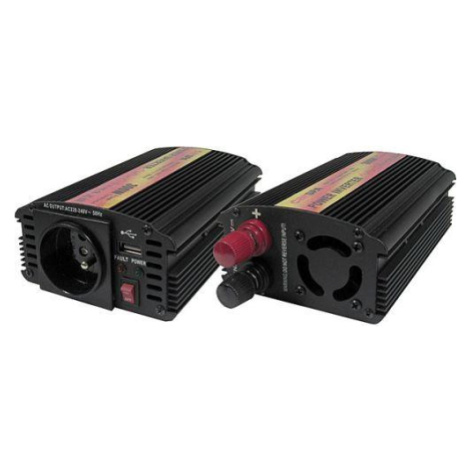 Menič napätia Carspa CAR300U-12 12V/230V+USB 300W, modifikovaná sínus