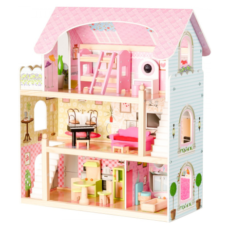 Drevený domček pre bábiky Rozprávková rezidencia Eco Toys ECOTOYS