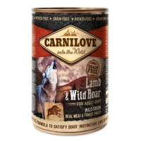 Konzerva Carnilove Dog Wild Meat jahňa a diviak 400g