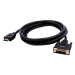 Kábel HDMI(male, HDMI 1.4) na DVI-D Single Link(male),2m,čierna