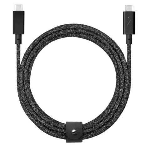 Native Union Belt Cable Pro USB-C 240W nabíjací kábel, 2,4m, čierny