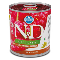 N&D Quinoa Venison & Coconut Adult pre psov 285 g