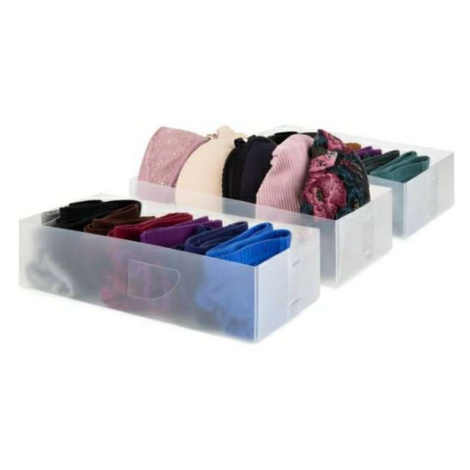 Compactor Organizácia šatníku - Organizér do zásuvky 8x30x16 cm, 3 ks RAN6320