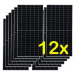 Sada solárnych panelov 6,5kW (12x545W 35mm) (V-TAC)