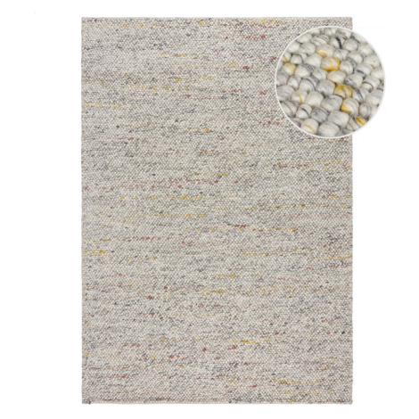 Krémový ručne tkaný koberec s prímesou vlny 80x150 cm Minerals – Flair Rugs