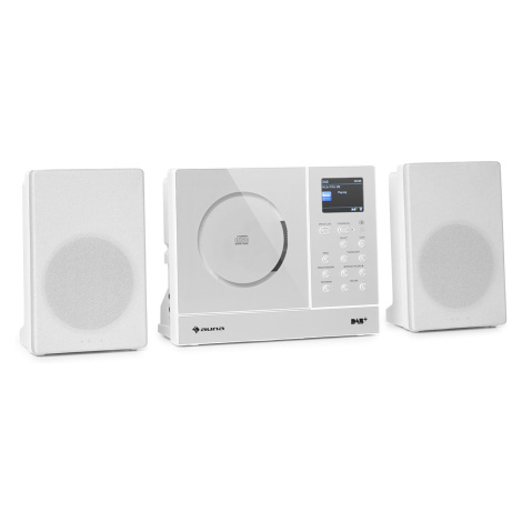 Auna Connect Vertical, internetové rádio, 2x5 W RMS, CD, IR/FM/DAB+, Spotify, BT, biele