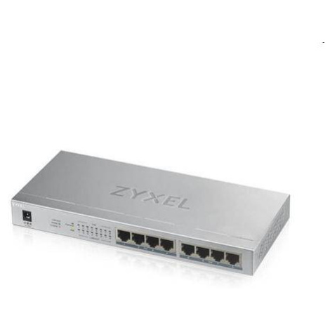 Zyxel GS1008-HP, 8 Port Gigabit PoE+ unmanaged desktop Switch, 8 x PoE, 60 Watt