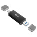 Čtečka karet C-tech UCR-02-AL, USB 3.0 TYPE A/ TYPE C, SD/micro SD