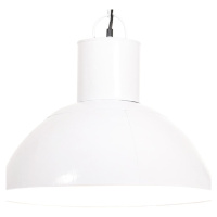 vidaXL Závesná lampa 25 W, biela, okrúhla 48 cm E27