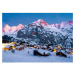 Ravensburger Puzzle Dych vyrážajúce hory Bernská vysočina Murren vo Švajčiarsku 1000 dielikov