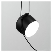 FLOS Aim Small LED závesná lampa, čierna