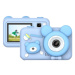 Detský fotoaparát so statívom D32 Myš modrý