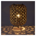 Čierna prírodná stolová lampa (výška 30 cm) – Casa Selección