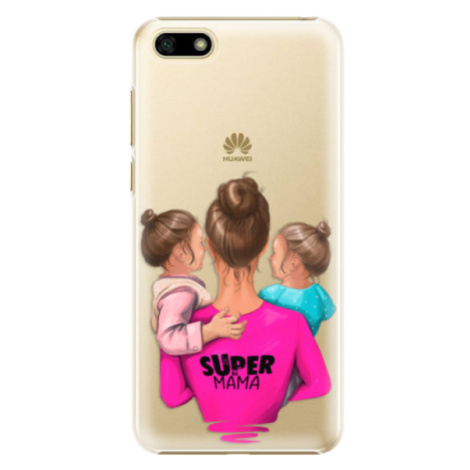 Plastové puzdro iSaprio - Super Mama - Two Girls - Huawei Y5 2018