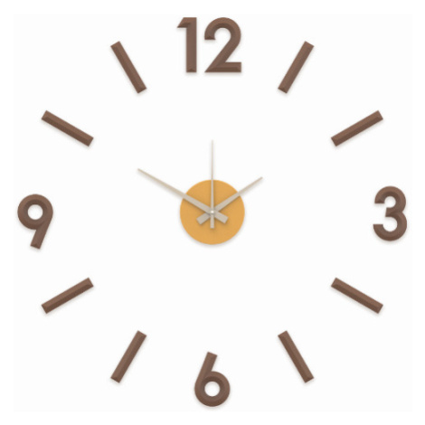 Nalepovacie nástenné hodiny, MPM 3771.50, hnedé, 60cm