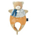Plyšový medvedík na bábkové divadlo Doudou Amusette 3v1 Doudou et Compagnie žltý 30 cm od 0 mes