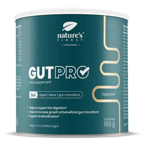 Nature's Finest GutPRO | trávicí enzymy a vláknina | podpora střevní rovnováze, detoxu a trávení