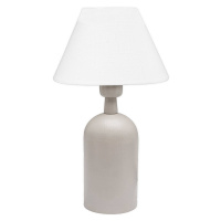 PR Home Riley stolová lampa, látka, béžová/biela