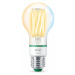 Philips WiZ LED filament žiarovka E27 A60 4,3W 2700-4000K, stmievateľná