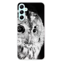 Odolné silikónové puzdro iSaprio - BW Owl - Samsung Galaxy A34 5G