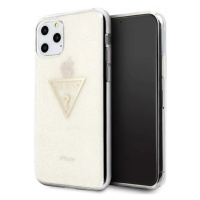 Kryt Guess iPhone 11 Pro gold hard case Glitter Triangle (GUHCN58SGTLGO)