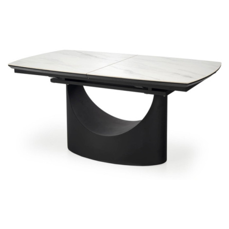 Sconto Jedálenský stôl USMON biely mramor/čierna Houseland