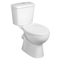 AQUALINE - JOSE WC kombi, dvojtlačítko 3/6l, zadný odpad, biela PS8812