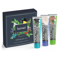 BIOMED pánska darčeková sada Charcoal, Calcimax, Gum Health 3 x 100 g