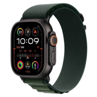 APPLE Watch Ultra 2 (2024) 49mm, Čierny titán s tmavo zeleným alpským ťahom M