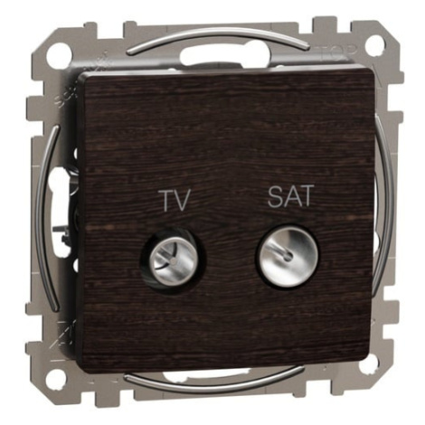 TV SAT zásuvka koncová 4dB, Wenge, Sedna Design (Schneider)