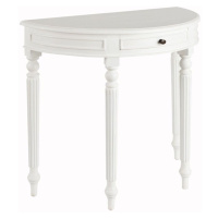 Dekoria Konzolový stolík Anabell biela, 80 x 40,5 x 75,5 cm