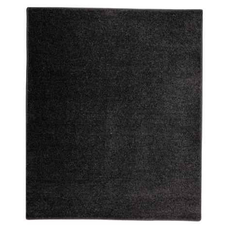 Kusový koberec Eton černý 78 - 57x120 cm Vopi koberce