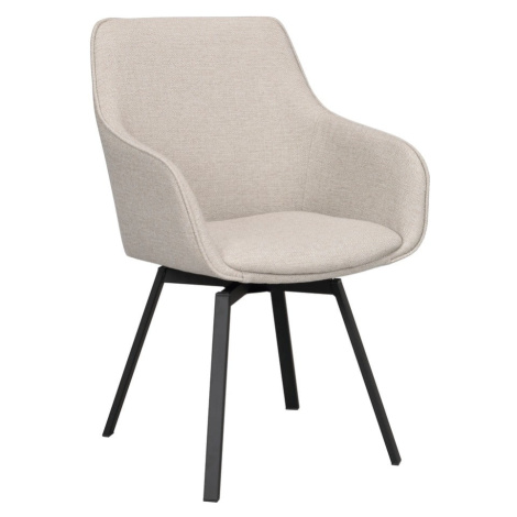 Béžové čalúnené jedálenské kreslá v súprave 2 ks Alison – Rowico