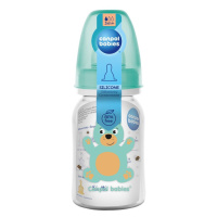 CANPOL BABIES Fľaša s potlačou CUTE ANIMALS 120ml - zelená