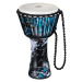 Meinl PADJ8-M-F Rope Tuned Travel Djembe 10” - Galactic Blue Tie Dye