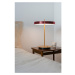 Vínovočervená LED stolová lampa so stmievačom s kovovým tienidlom (výška  41,5 cm) Asteria Table
