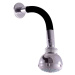 Hlavová sprcha RAV SLEZÁK vrátane sprchového ramená čierna / chróm SK0051C