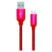 COLORWAY CABLE USB - MICROUSB 2.1A 1M RED (CW-CBUM002-RD)