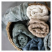 Tmavozelené bavlnené uteráky v súprave 2 ks 35x55 cm Geo – Mette Ditmer Denmark