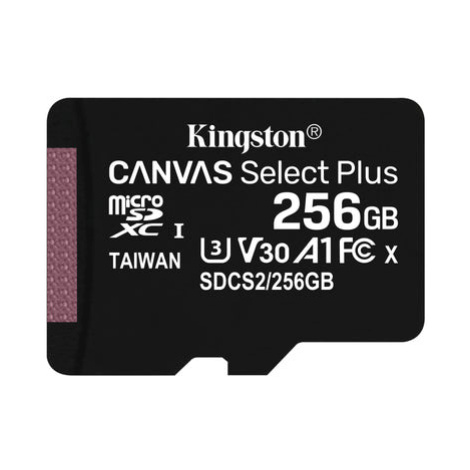 Pamäťová karta Kingston Canvas Select Plus MicroSDXC 256GB (SDCS2/256GB)