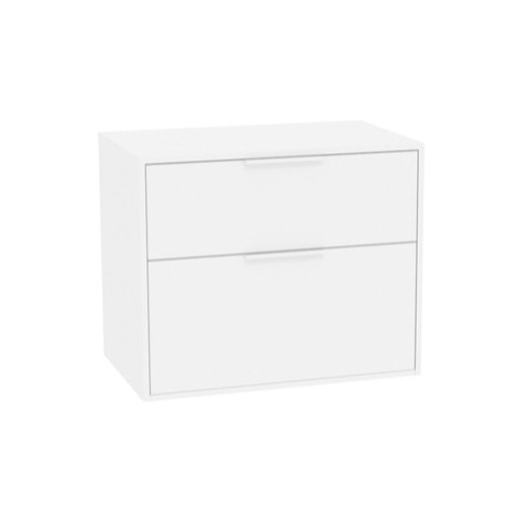 Roca Optica kúpeľňová skrinka bez umývadla 78,5x56,5x45,5 cm biela matná mat OPTDESK802ZBM