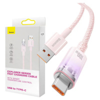 Kábel Quick Charge USB-C Baseus  6A, 1m (Pink)