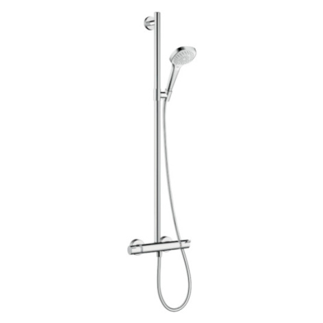 Sprchová batéria Hansgrohe Croma Select E so sprchovacím setom 150 mm biela/chróm 27248400