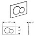 Geberit Sigma01 - Ovládacie tlačidlo Sigma01, čierna lesklá, 115.770.DW.5